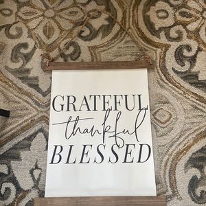 25.5” L x 18” W scroll with 11” drop twine hanger wall decor